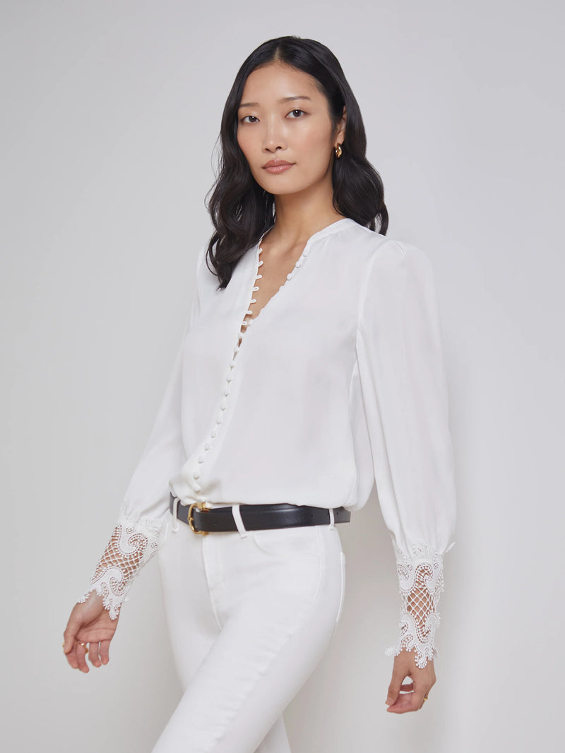 Ava silk blouse