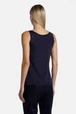 Cunicolo Linen Top Navy