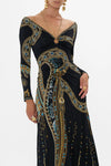 Jersey Dress with chain