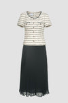 Tweed Plisse Dress