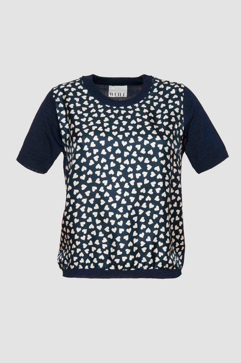Heart Print Top