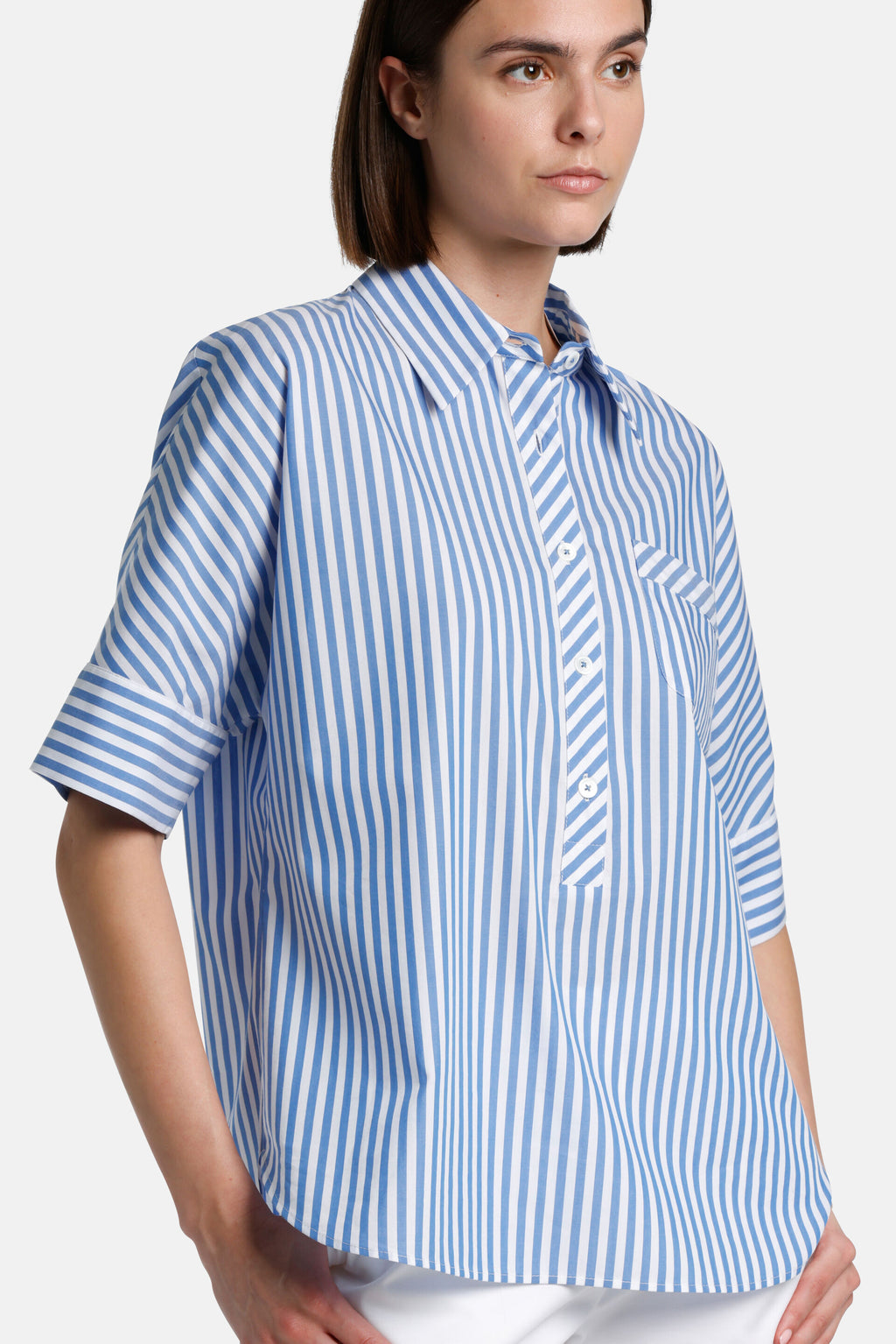 Bengalina Striped Shirt Blue