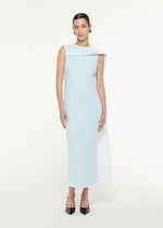 Satin Crepe Sash Dress