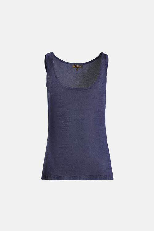 Cunicolo Linen Top Navy