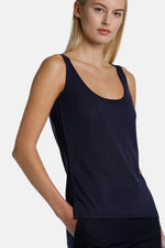 Cunicolo Linen Top Navy