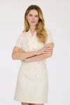 Pearl Encrusted Tweed Skirt