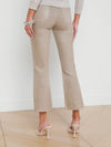 Kendra Crop Flare Coated Denim