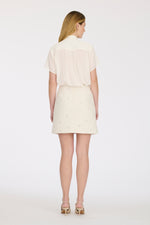 Pearl Encrusted Tweed Skirt