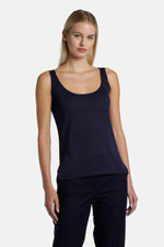 Cunicolo Linen Top Navy