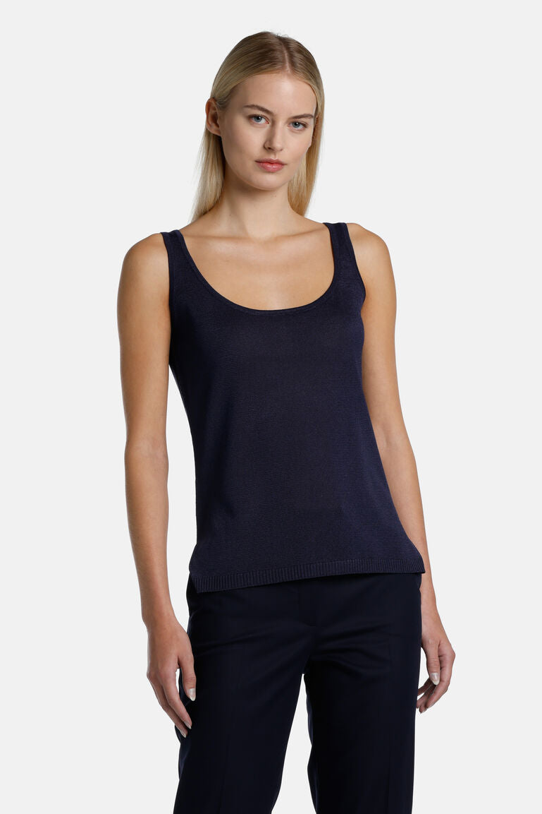 Cunicolo Linen Top Navy