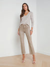 Kendra Crop Flare Coated Denim