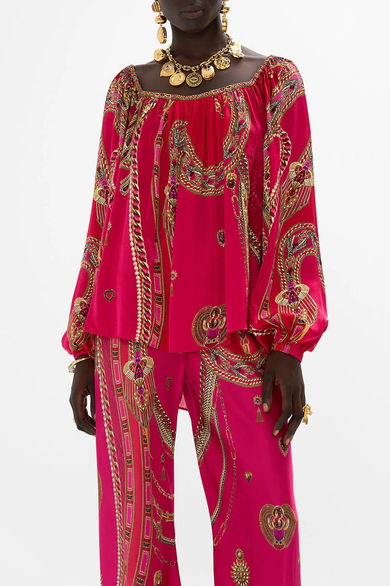 Silk Kissed by a cobra Blouse
