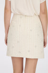 Pearl Encrusted Tweed Skirt