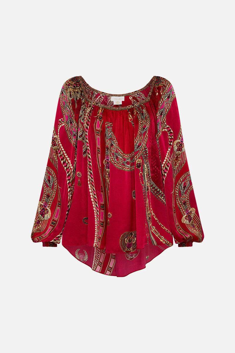 Silk Kissed by a cobra Blouse