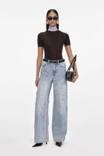 Embellished Wide Leg Jeans