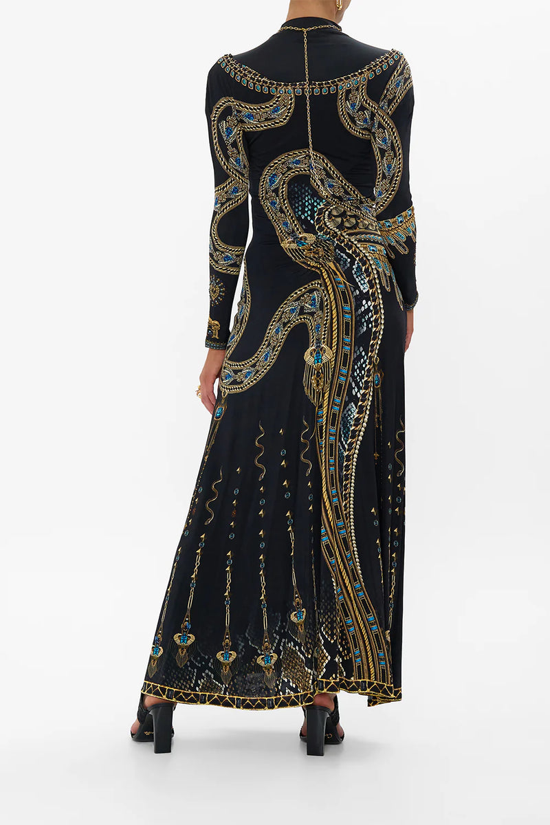 Jersey Dress with chain
