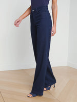 Clayton High Rise Wide Leg Navy