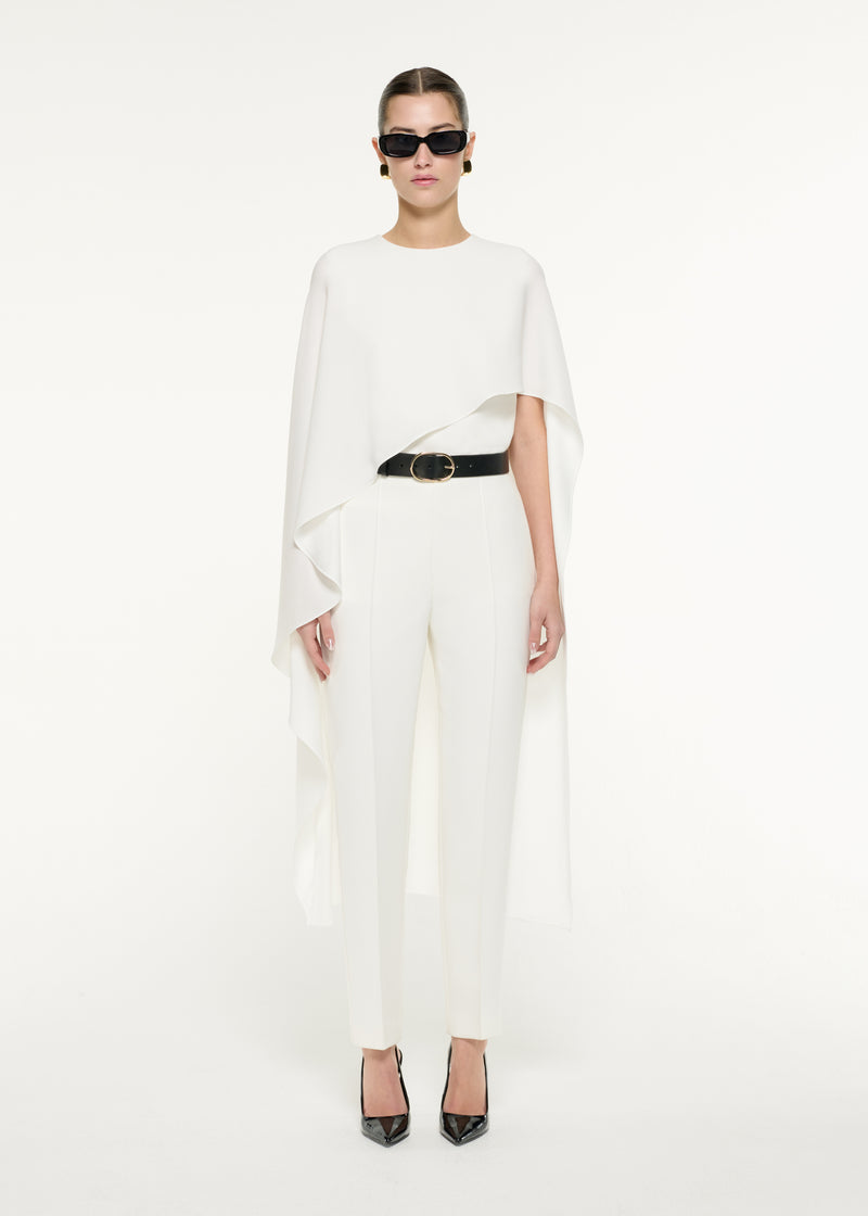 Cropped Crepe Trouser