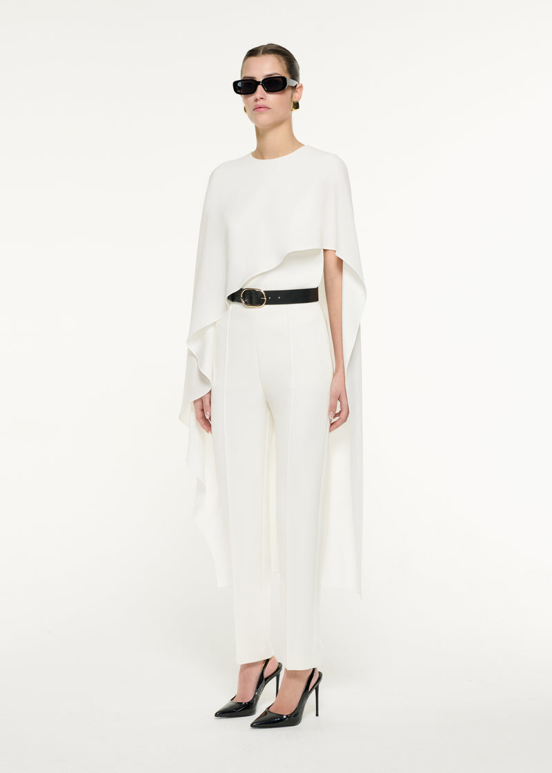 Cropped Crepe Trouser