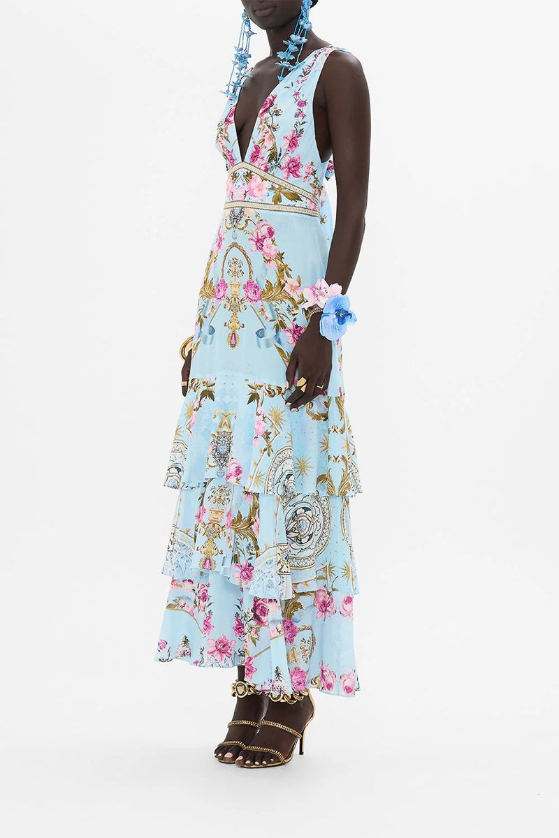Tiered Ruffle Hem Dress