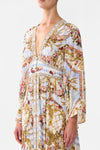 Kimono Sleeve Dress With Shirring Detail