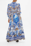 Long Button Front Dress