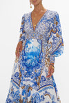 Long Button Front Dress