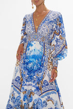 Long Button Front Dress