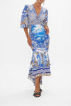 Long Button Front Dress