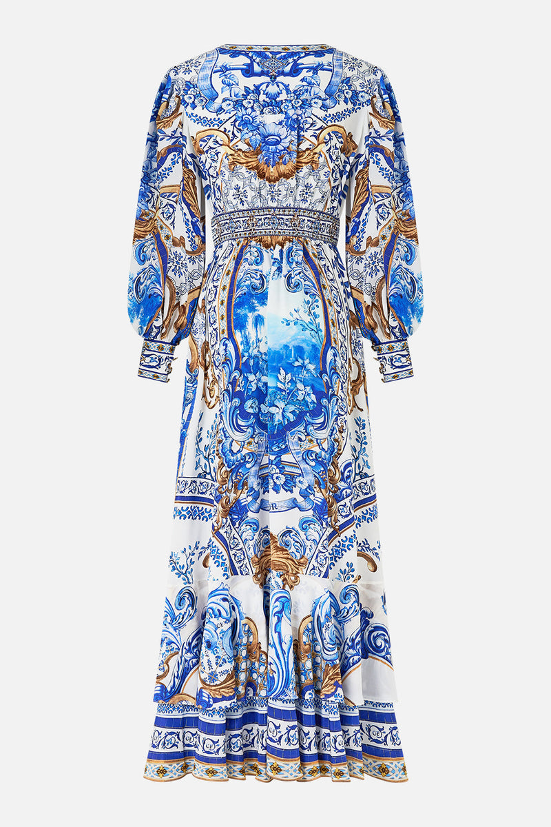 Long Button Front Dress