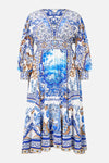 Long Button Front Dress