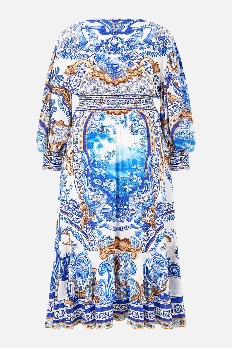 Long Button Front Dress
