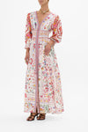 Shirred Waistband Long Dress
