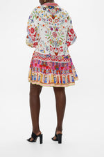 Long Sleeve Tiered short Dress