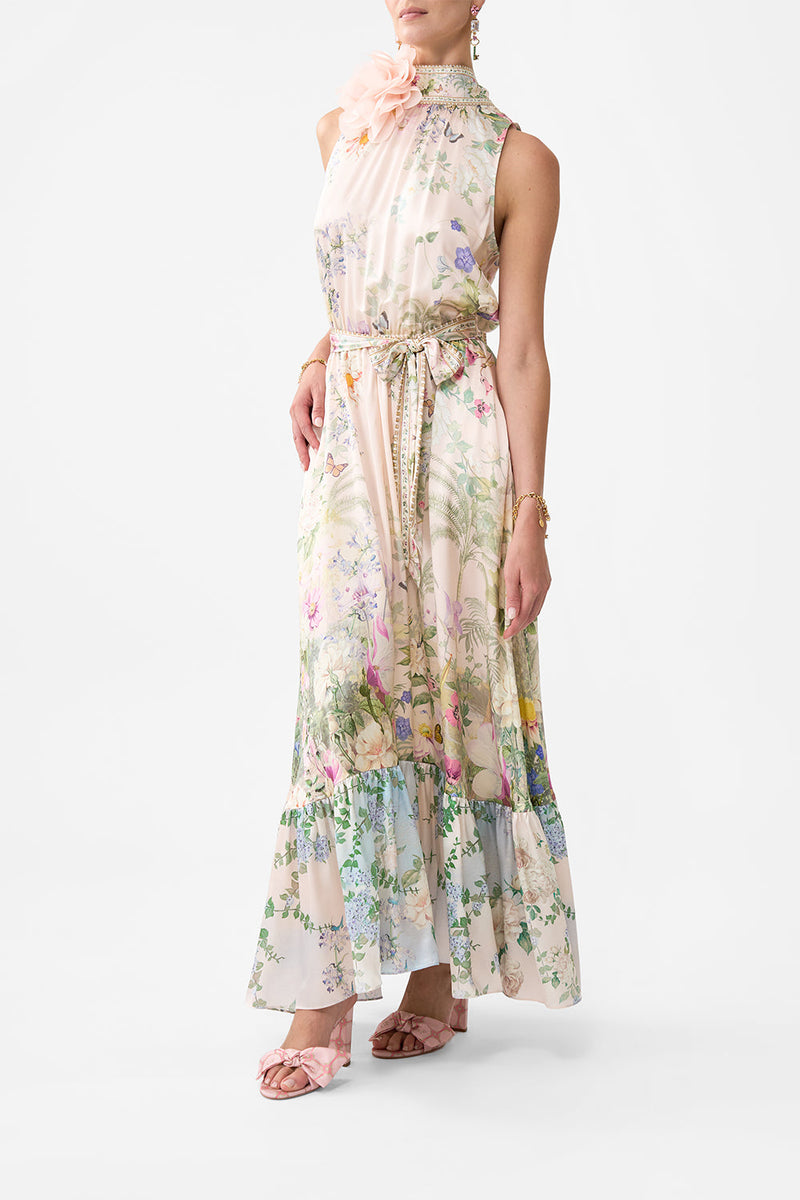 Necktie Dress With Elasticated Waist