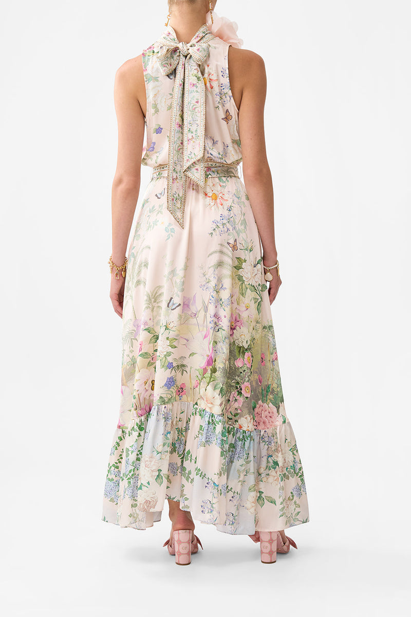 Necktie Dress With Elasticated Waist