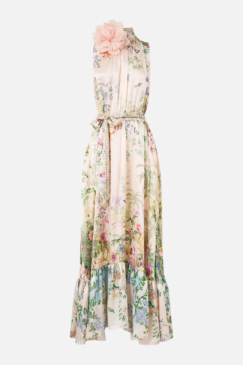 Necktie Dress With Elasticated Waist