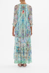 Long Gathered Panel Dress