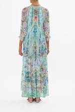 Long Gathered Panel Dress