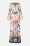 Shaped Waistband Dress With Ruffle Sleeve