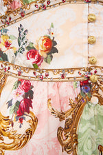 Shaped Waistband Dress With Gathered Sleeves