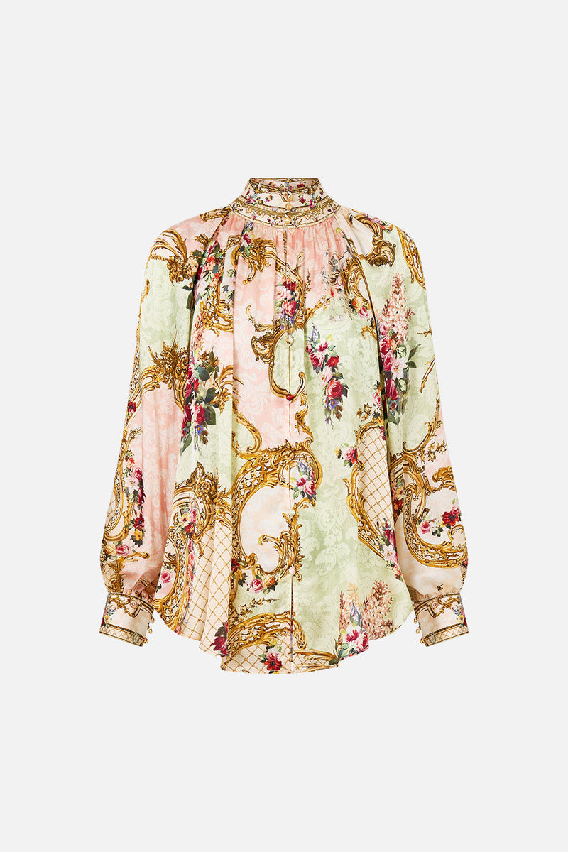 Raglan Button Up Shirt