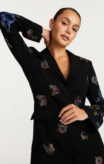 Embellished Blazer Dress