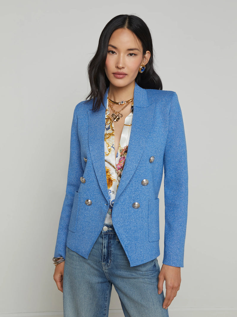 Kenzie Metallica Knit Blazer