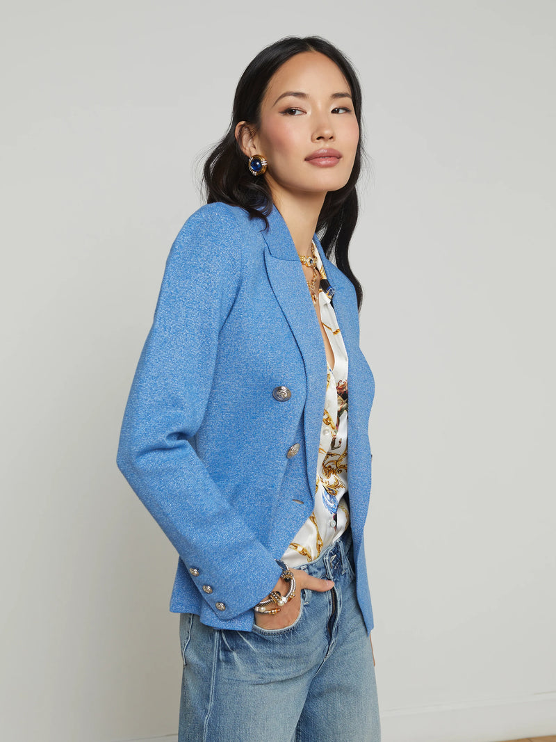 Kenzie Metallica Knit Blazer