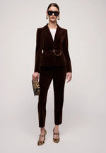 Ofride Velvet Trouser Cigarette leg