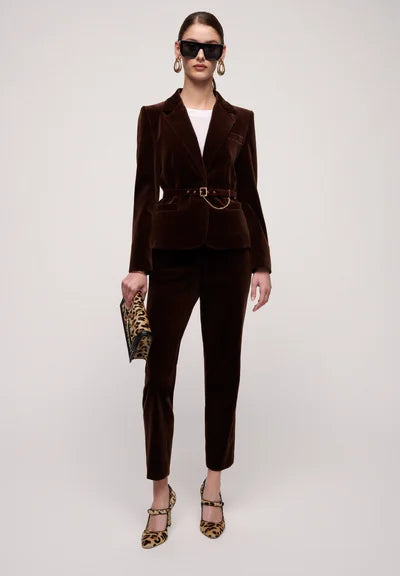 Ofride Velvet Trouser Cigarette leg