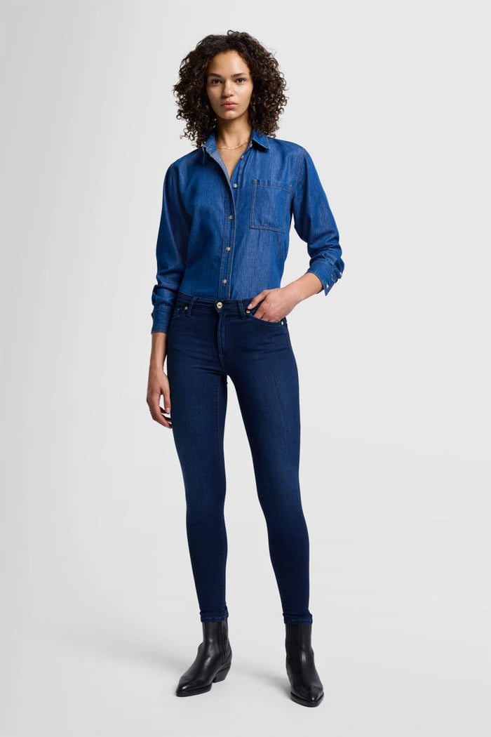High Waist Super Skinny Dark Blue