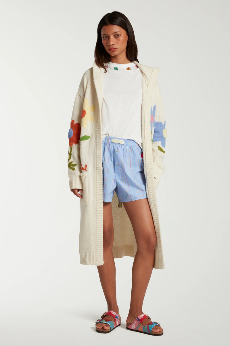 Floral Embroidered Cardigan