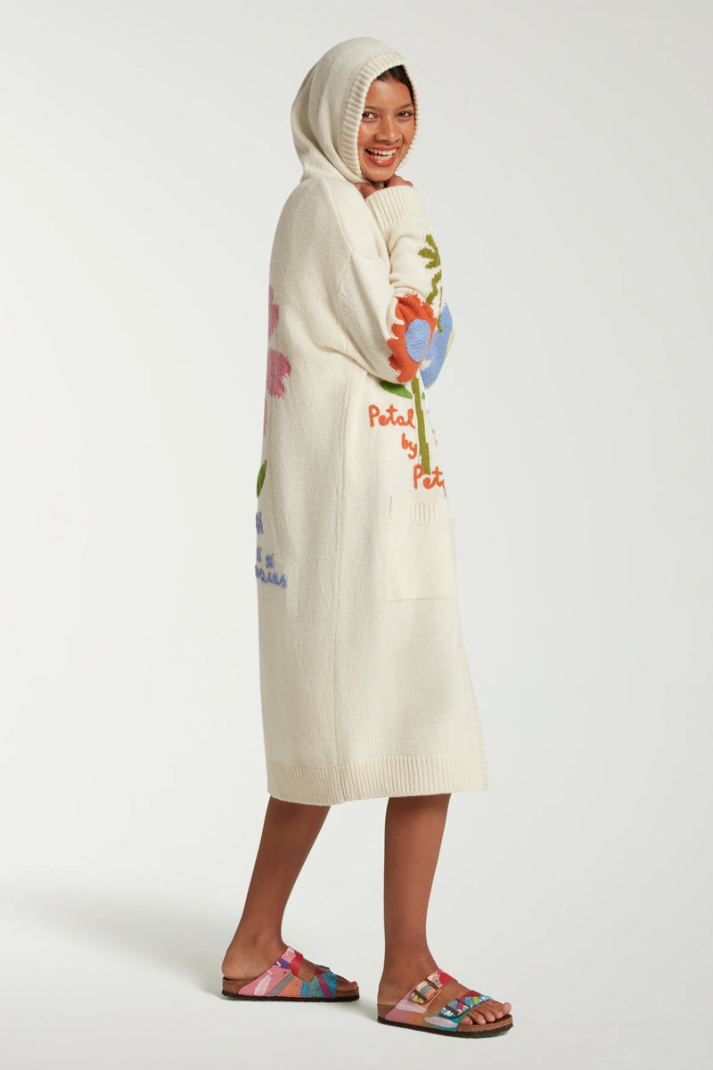 Floral Embroidered Cardigan
